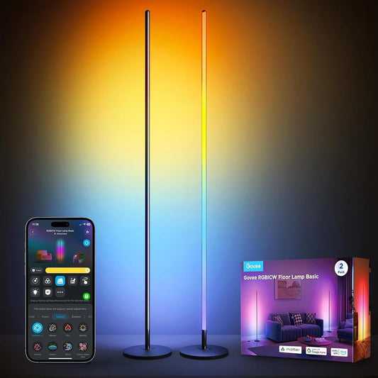 Govee RGBIC LED Floor Lamp 2 Pack