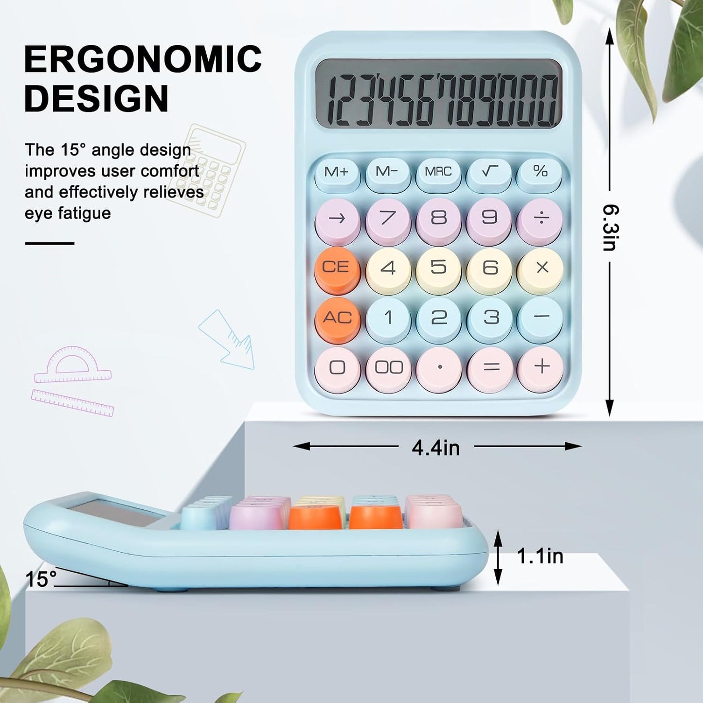 Chic Easy-Use Desk Calculator