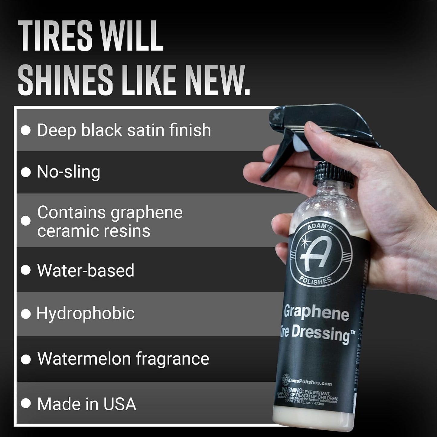 Graphene Tire Shine Finish